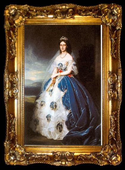 framed  Franz Xaver Winterhalter Konigin Olga, ta009-2